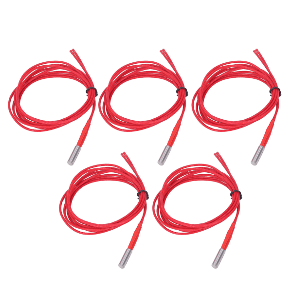 5PCS 12V 40W patronvärmare i rostfritt stål och koppar för 3D-skrivare 6x20mm