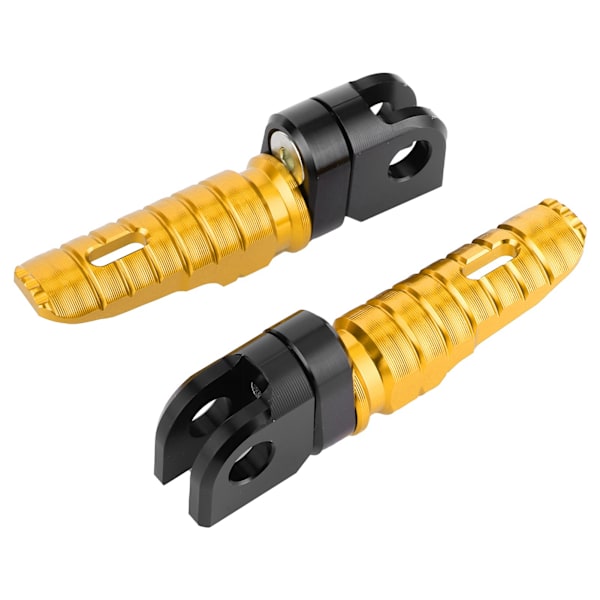 Par Främre Fotpinnar Aluminiumlegering Pedaler Passar Kawasaki Ninja Z125 PRO Z250/SL Z400 Z900 Guld