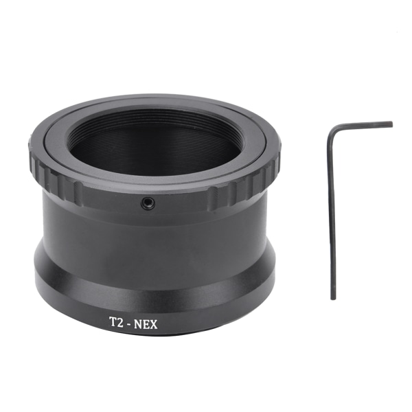 Metall Manuell fokus Telefoto-linseadapterring for T2/T-monteringsobjektiv som passer til SONY NEX E-monteringskamera