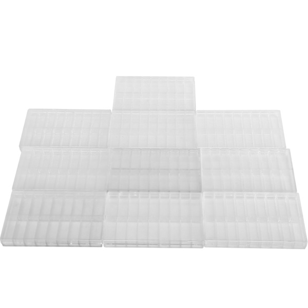 10 stk. 18 Grid Ur Dele Opbevaringsboks Ur Reparation Reservedele Skrue Tilbehør Case