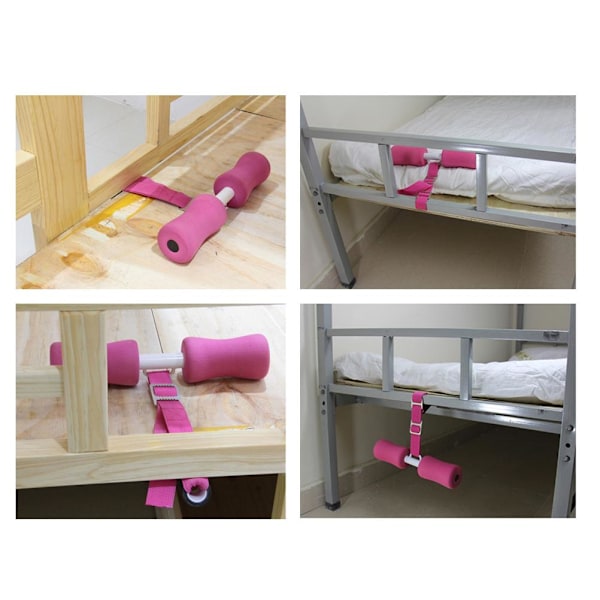 Hamstring Curl Strap Bærbar Justerbar Døråpning Sit Up Treningshjelp Mage Trener for Hjemmetrening Arbeidsreiser