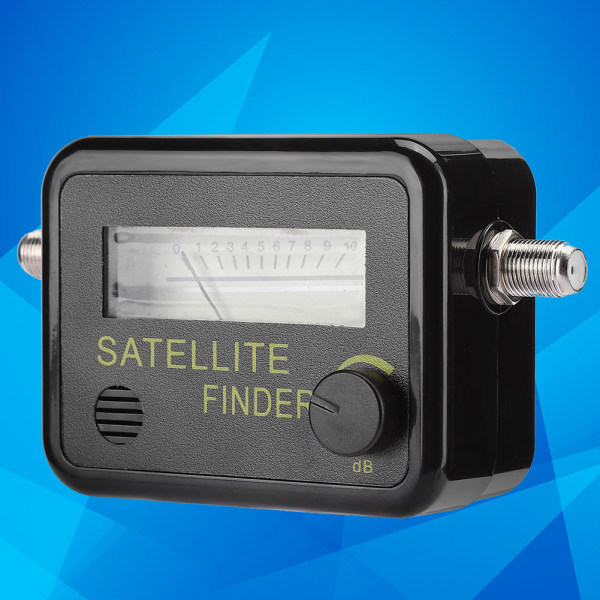 9501 Sensitive Satellite Finder -signaalin voimakkuusmittari, musta digitaalisella näytöllä