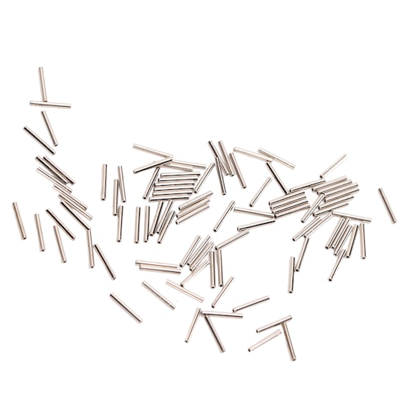 100 st Single Barrel Crimp Sleeves Kit Korrosionsbeständigt rostfritt stål Crimp Sleeves Connector Kit för fiske 1.2