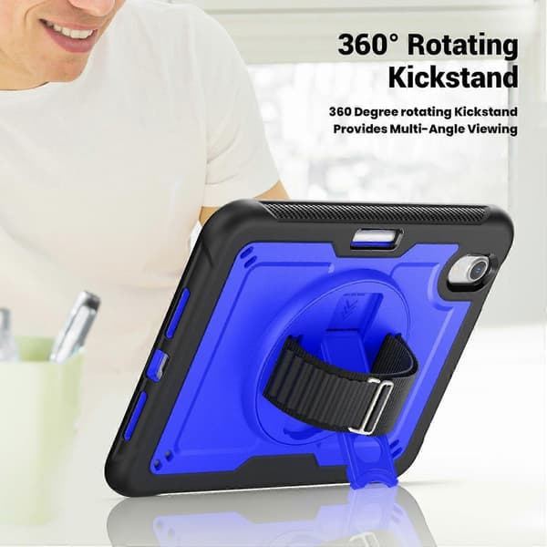 Case for iPad mini (2024)/(2021) Compatible Stand PC+Tablet Case with Shoulder Strap