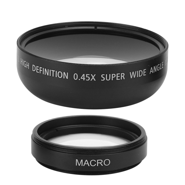 JSR-1156 Advanced 46MM 0,45X vidvinkel makroobjektiv Passer til alle 46MM diameter kameralinser