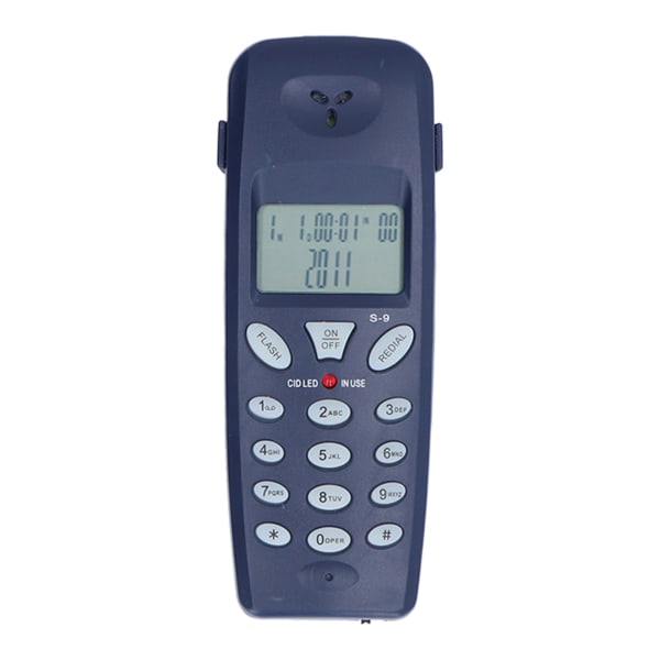 Johdollinen puhelin FSK DTMF 12-bittinen LCD-näyttö langallinen puhelin, jossa on uudelleenvalinnan taukotoiminto kotitoimistoon
