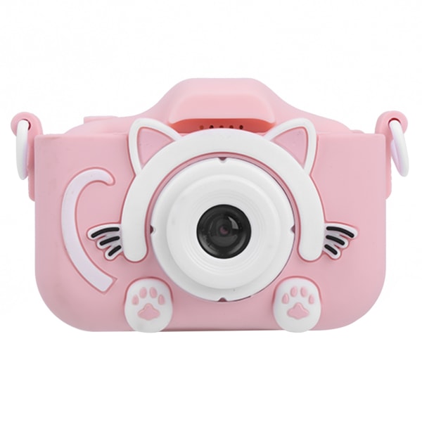 Tecknad digitalkamera - 2400 W pixlar - Perfekt julklapp för barn (rosa)