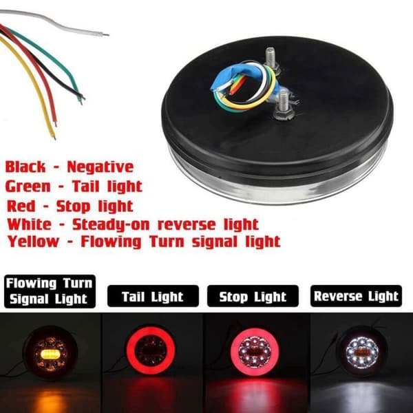 Baglygter til lastbil og varevogn, LED-baglygter til pickup, 12-30V trailer