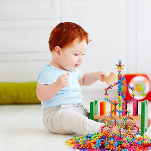 400 stk byggeklodser Roterbare 3D pædagogisk byggelegetøj Finmotorik Udvikling af legetøj til førskolebørn Drenge Piger