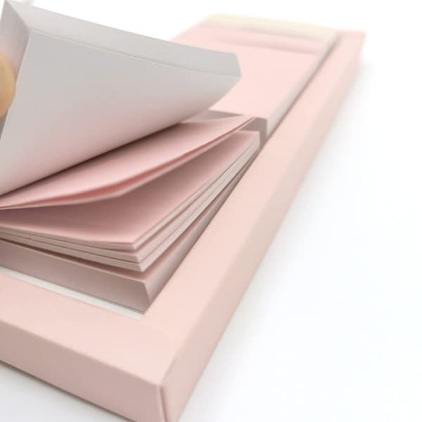 Pink Lined Notes Sæt, 240 Pastel Sticky Notes, Selvklæbende Indeks Labels, Søde Memo Notepads til Skole, Kontor og Hjem pink
