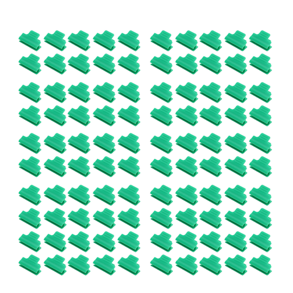 100 stk. drivhusklemmer filmrække dæknetunnel bøjle klip ramme skyggenet stang klip drivhus filmklemmer 8mm / 0,3in