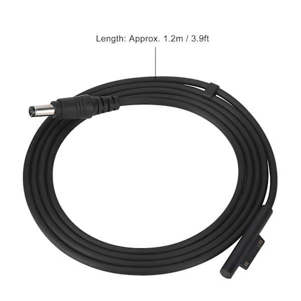 DC Strømforsyning Oplader Adapter Ladekabel med Lys til Microsoft Surface Pro 4/3 Tablet