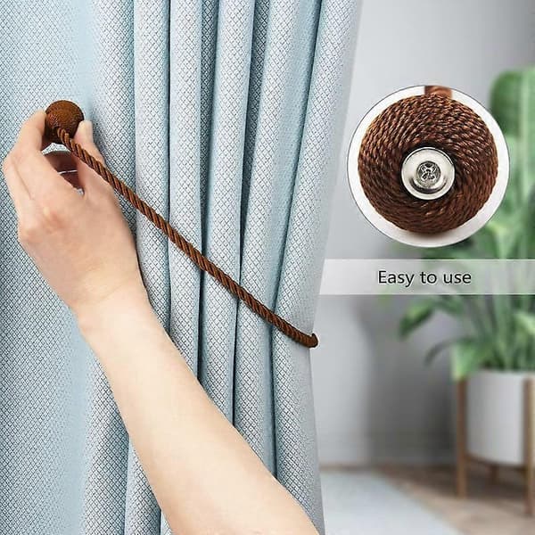 Magnetic Curtain Tiebacks Rope Decorative Curtain Tiebacks