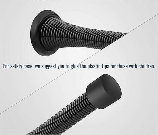 Spring Door Stop Rubber Bumper Flexible Spring Heavy Duty Door Bumper
