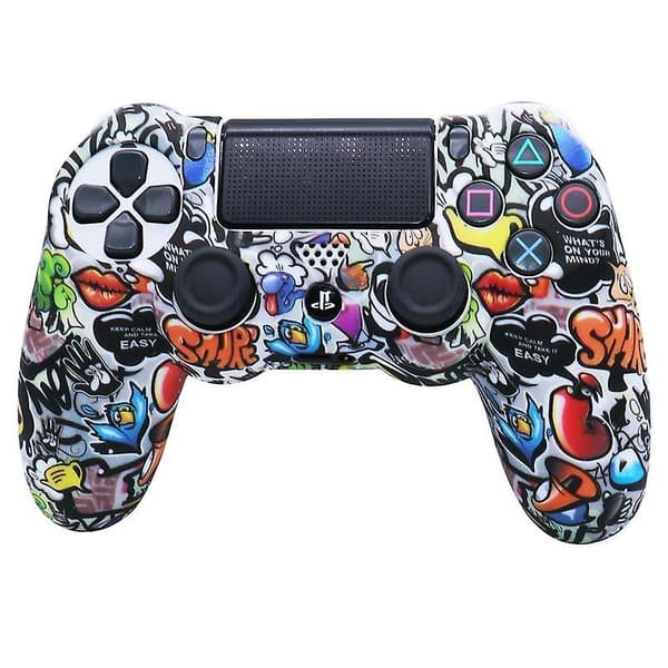 Silikonkontrollerdeksel for PS4-kontroller for Playstation 4 Dual Shock 4 Slim Pro videospilltilbehør spillkontroller