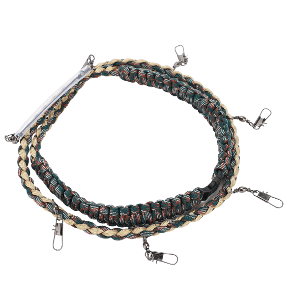Flugfiske Nylon Flätad Lanyard Halsband Fiske Nipper Patch Forcep Tippethållare Verktyg