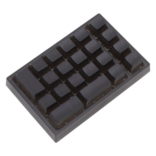 21 taster numerisk tastatur RGB bakgrunnsbelyst ergonomisk lite mekanisk numerisk numerisk tastatur for bærbar datamaskin Svart