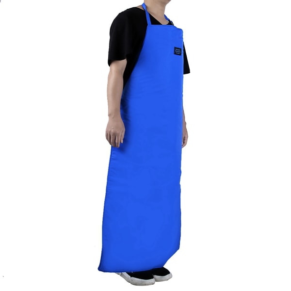 Safety CryO Förkläde Kryogent Ultralågtemperaturförkläde Kväveskyddande Blå (110*70cm)