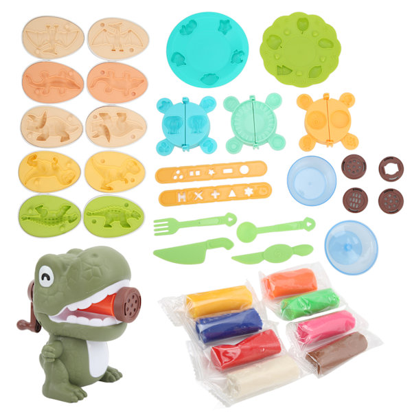 Kids Noodle Party Playsett DIY Multifarget Dinosaurieformet Nudelmaskin Deigsett for barn