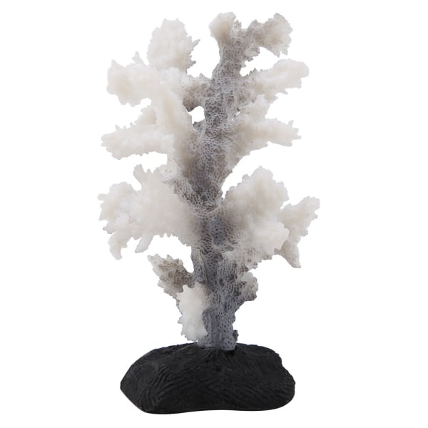 Lysande korall Anemone Akvarium Silikon Simulering Växt Fisktank Landscaping Ornament Grå