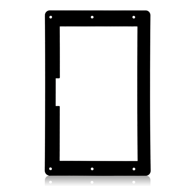 7-tommers akryl beskyttelsesetui med stativholder for Raspberry Pi 7\" skjerm
