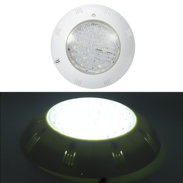 15W AC12V LED hvitt lys undervannslys IP68 vanntett svømmebassengbelysning