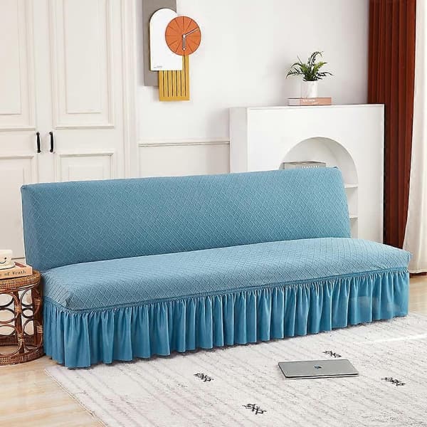 Armless Sofa Cover Stretch Sofa Cover Pink