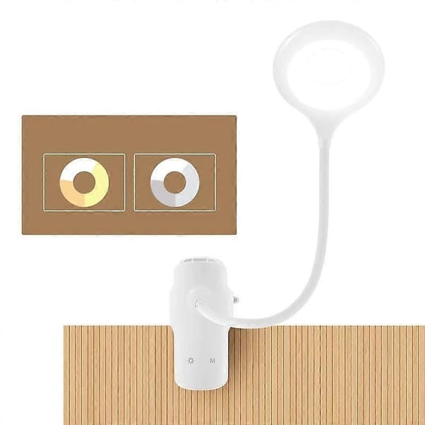 LED Reading Lamp, 28 LEDs USB Rechargeable 3 Color x 3 Brightness