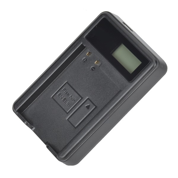 SEIVI EN EL15 Kamera Batteriladdare LCD Laddningsskärm för Nikon D800 D750 D7000 Single Slot