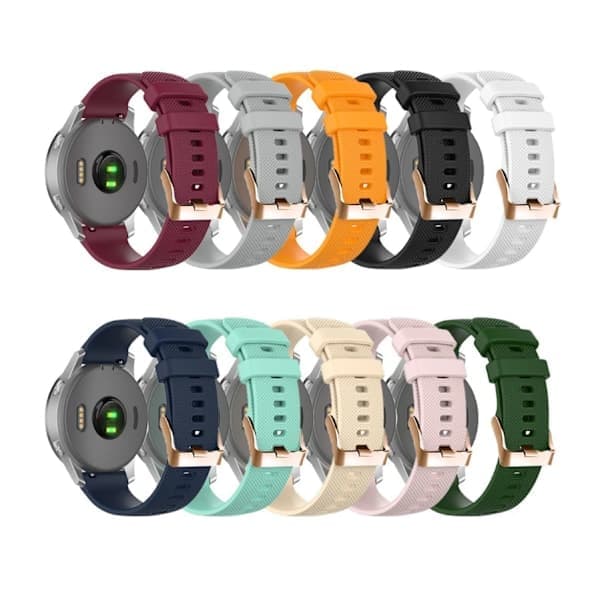 18mm 20mm armbånd til Garmin Smartwatch, erstatningsrem grå 18mm bredde grå 18mm bredde grå Grey 18mm Width