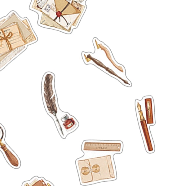 40 kpl Planner-tarroja DIY koristeelliset päivittäiset leikekirjatarrat tarroille Scrapbooking-vesipulloille kannettavalle puhelimelle kitaralle matkatavaroille maalaus