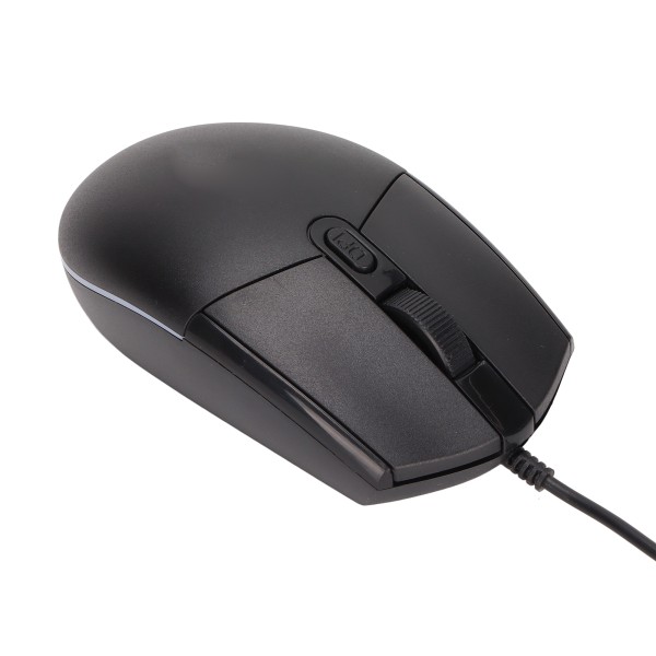 RGB Gaming Mouse 1600DPI High Fit RGB-bakgrunnsbelysning Kompakt bærbar mus med ledning for kontorhusholdning