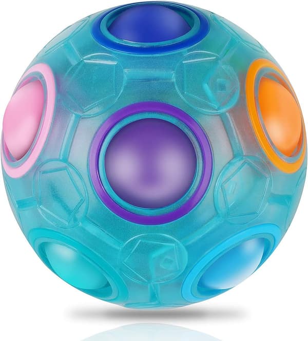 Magisk regnbueball, avslappende leketøy, kube-puslespillball