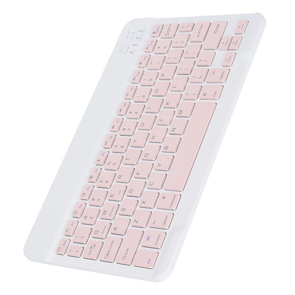 Trådløst tastatur 10in UltraSlim Sklisikker Design Stille Skriving Raskt Bærbart Tastatur for Android IOS/Windows (Rosa)