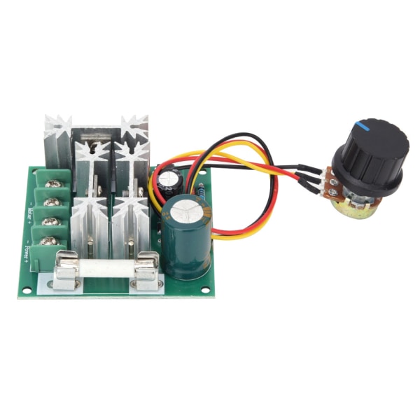 DC Motor Speed ​​Controller PWM Switch 6-90V 0,01-1000W med sikring - 1 stk.