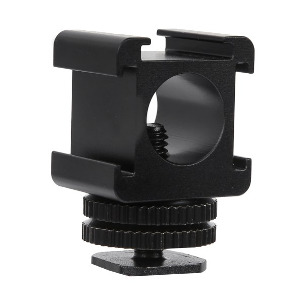Metal Camera Tri Hot Shoe -kiinnityssovitin mikrofonin LED-videovalomonitoriin