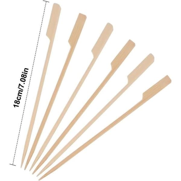 Træspyd - Ikke angivet - 18 cm - 100 stk. - Robuste og lette - Ideelle til grill