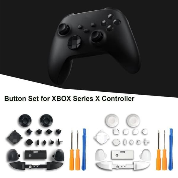 Xbox Series X Controller Reparationssæt: Bumper, Triggere og Knapudskiftning - Sort
