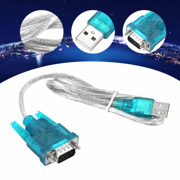 USB till RS232 Seriell PLC Programmeringskabel Adapter Konverter