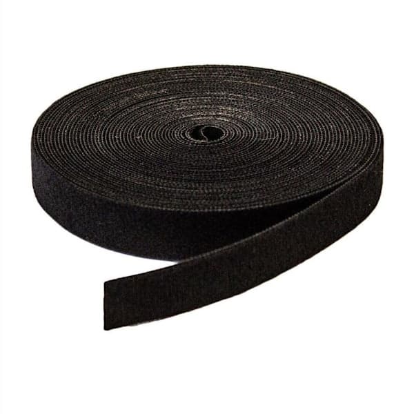 Selvklæbende velcro til kabelstyring 10 m / 2 cm Sort