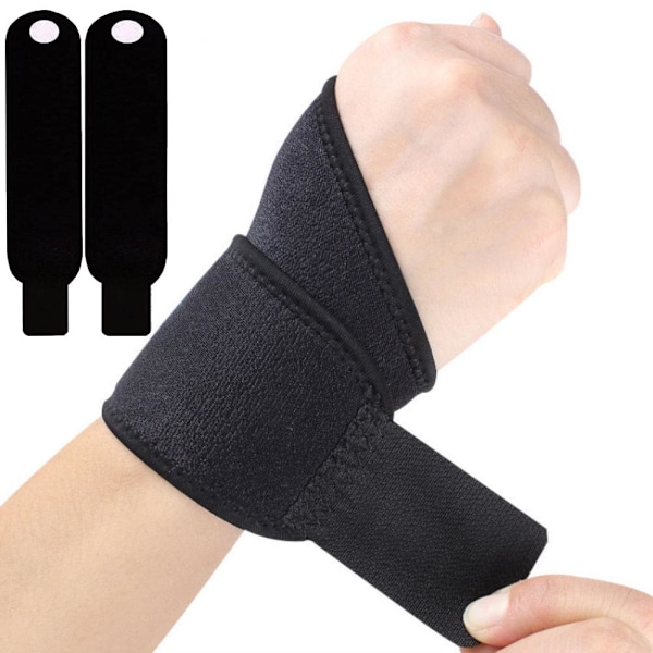 2st handledsbygel Justerbar kompression handledsstöd handledsrem för träningssporter som skyddar tendonitis obehagslindring