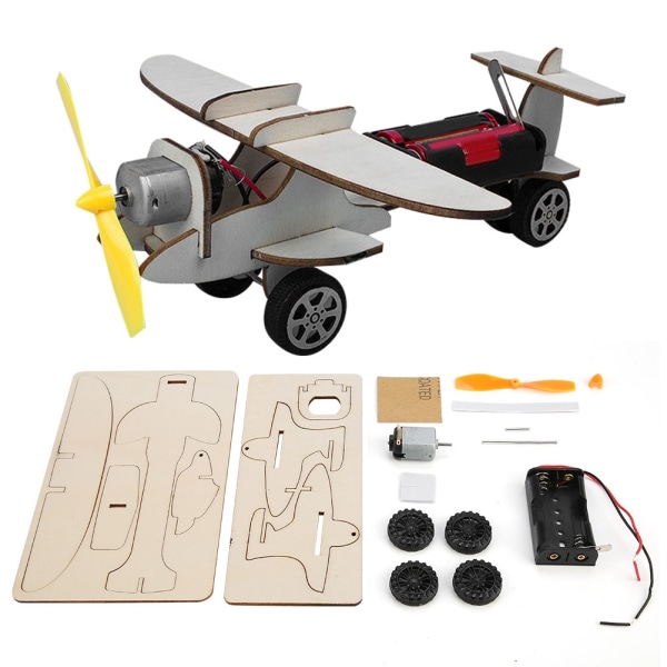 DIY Träpussel för barn Flygplan Helikopter Studenter Handgjorda modell glider Kit