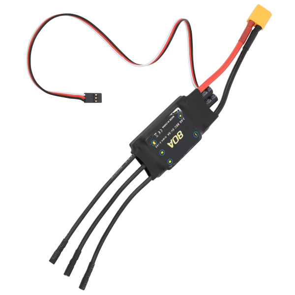 80A Børsteløs ESC Hastighetsregulator for Justerbar BEC RC Drone Skumfly Tilbehør
