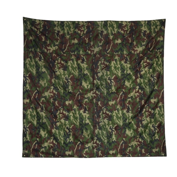 Kamouflage Utomhus Portabel Lättviktig Regntät Mat Regntält Tarp Skydd (2*2m)