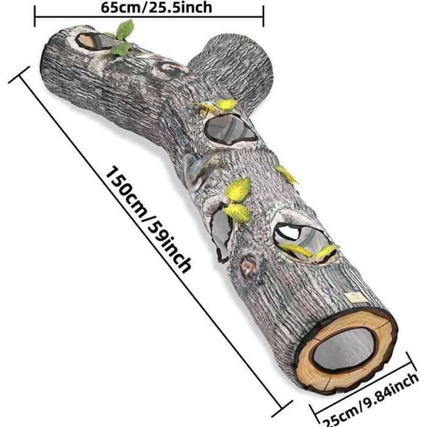 Kattetunnel - LARGEIGHT - 3 baner - 150 cm - Interaktivt legetøj - LEGEOMRÅDE