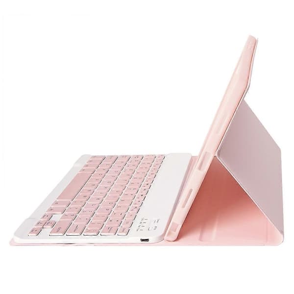 A13B Leather+TPU Tablet Case Bluetooth Keyboard Case with Pen Holder for iPad Pro 11 (2024)