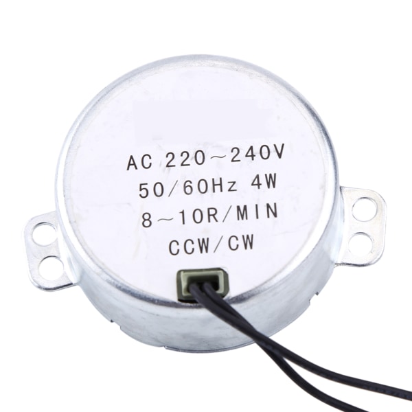 AC synkronmotorgearmotor 4W 220-240V CW/CCW (8-10RPM) (8-10RPM)