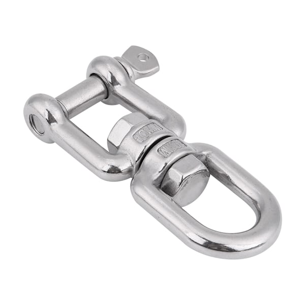 Raskaankaluston 304 Ruostumattomasta Teräksestä Valmistettu Kääntyvä Rengas Snap Rolling Shackle -laite (10 mm)