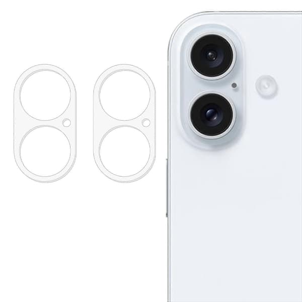 2 pcs Camera Protector for iPhone 17, 3D Arc, Scratch-Resistant Tempered Glass Film
