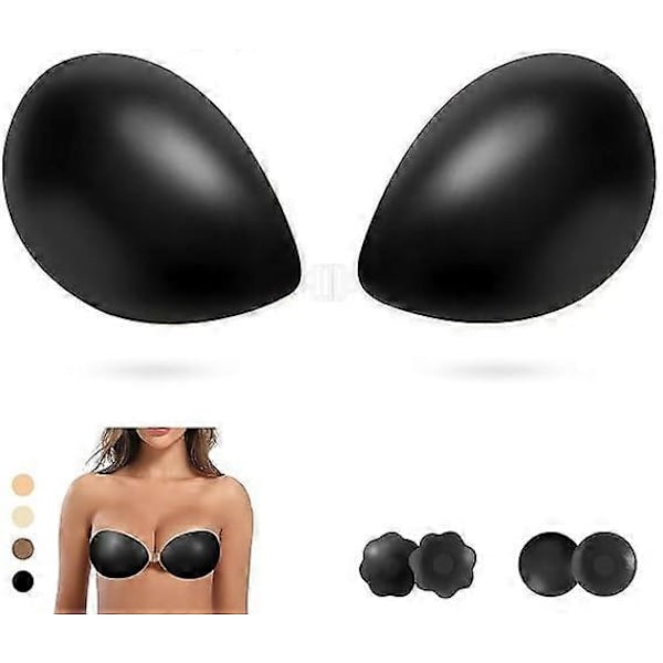 Self-Adhesive Strapless Bra, Invisible Push-Up Bra with Adhesive